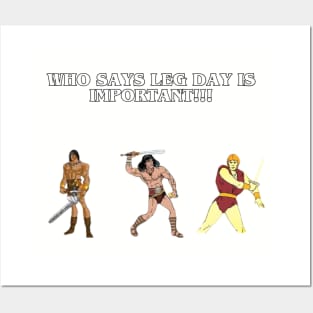 Barbarian Leg Day Posters and Art